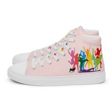 Lade das Bild in den Galerie-Viewer, Was ist los...- Men’s high top canvas shoes