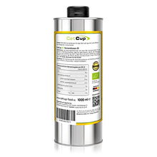 Lade das Bild in den Galerie-Viewer, BIO Brat &amp; Salat Öl (High Oleic), 100% Sonnenblumen Kerne, bis 180°C erhitzbar, Pommes Öl - CatCup (STANDARD, 1 Liter)
