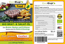 Lade das Bild in den Galerie-Viewer, BIO Speise-, Brat- &amp; Salat Öl "Excellent" (High Oleic), 100% Sonnenblumen Kerne von CatCup (EXCELLENT, 5 Liter)
